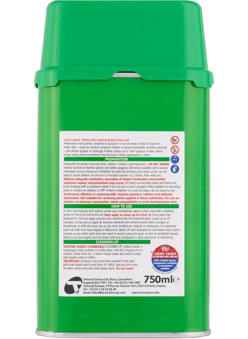 Nitro Mors Nitromors Original All Purpose Gel Paint & Varnish Remover 750ml - Image 3